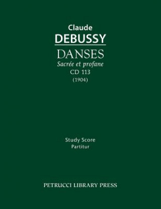 Carte Danses sacree et profane, CD 113 Claude Debussy