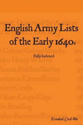 Kniha English Army Lists of the Early 1640s S F Jones