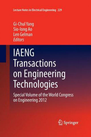 Książka IAENG Transactions on Engineering Technologies Sio-Long Ao