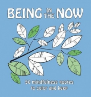 Könyv Being in the Now: 50 Mindfulness Quotes to Color and Keep 