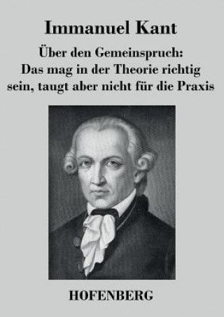 Carte UEber den Gemeinspruch Immanuel Kant