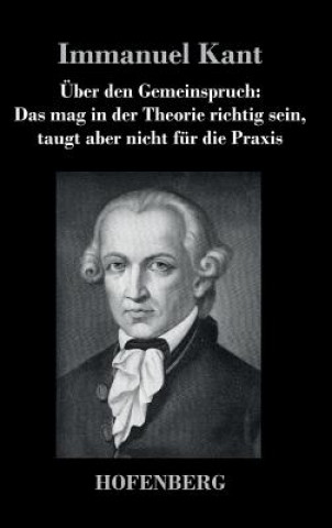 Kniha UEber den Gemeinspruch Immanuel Kant