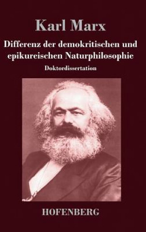 Книга Differenz der demokritischen und epikureischen Naturphilosophie Karl Marx