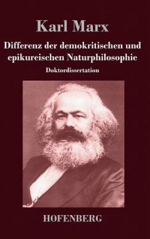 Kniha Differenz der demokritischen und epikureischen Naturphilosophie Karl Marx