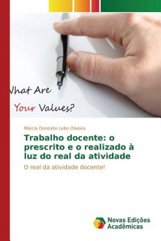 Книга Trabalho docente Oliveira Marcia Donizete Leite