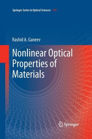 Carte Nonlinear Optical Properties of Materials Rashid a Ganeev