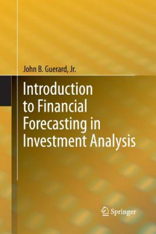 Carte Introduction to Financial Forecasting in Investment Analysis Guerard