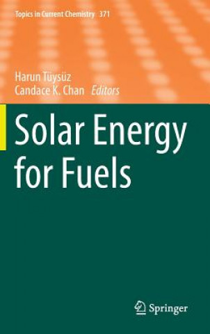 Kniha Solar Energy for Fuels Harun Tüysüz