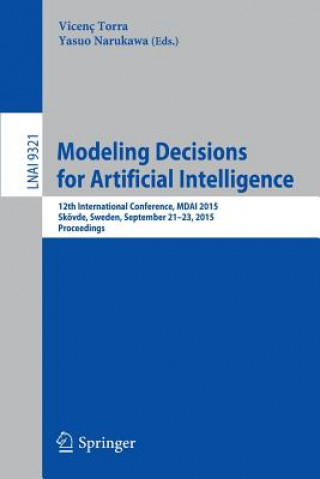 Książka Modeling Decisions for Artificial Intelligence Vicenç Torra