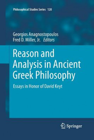 Könyv Reason and Analysis in Ancient Greek Philosophy Georgios Anagnostopoulos