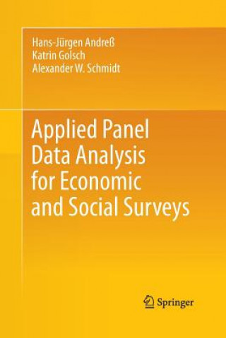 Kniha Applied Panel Data Analysis for Economic and Social Surveys Hans-Jurgen Andress
