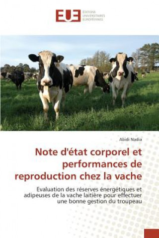 Carte Note d'Etat Corporel Et Performances de Reproduction Chez La Vache Nadia-A