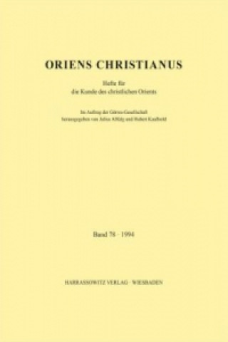 Könyv Oriens Christianus 78 (1994) Julius Assfalg