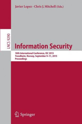 Könyv Information Security Javier López