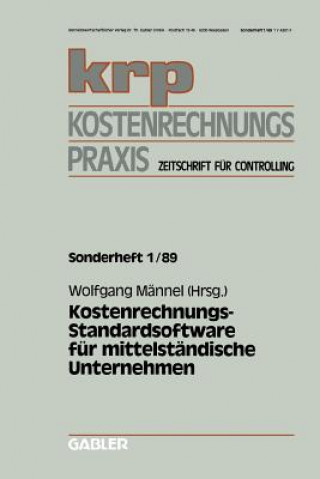 Carte Kostenrechnungs-Standardsoftware Fur Mittelstandische Unternehmen Wolfgang Mannel