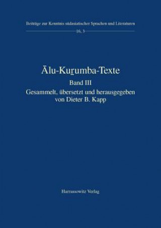 Könyv Alu-Ku umba-Texte. Bd.3 Dieter B. Kapp