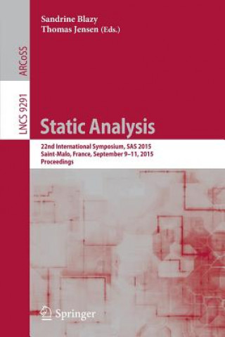 Kniha Static Analysis Sandrine Blazy