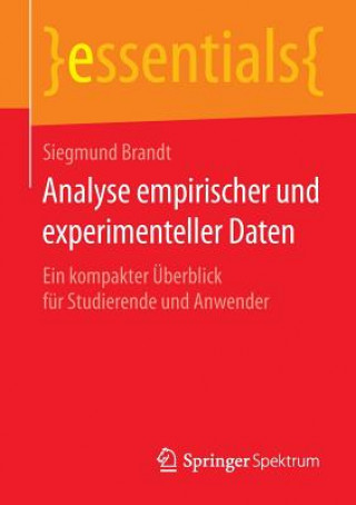 Книга Analyse Empirischer Und Experimenteller Daten Brandt