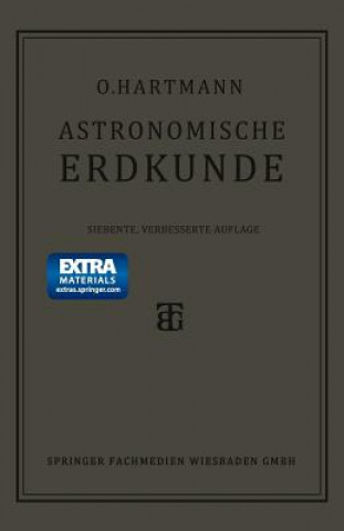 Kniha Astronomische Erdkunde Prof Otto Hartmann