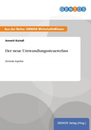 Książka neue Umwandlungssteuererlass Annett Kaindl