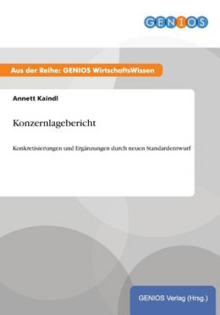 Könyv Konzernlagebericht Annett Kaindl