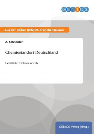 Könyv Chemiestandort Deutschland A Schneider