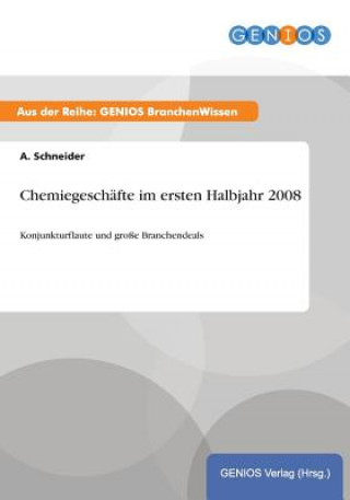 Kniha Chemiegeschafte im ersten Halbjahr 2008 A Schneider
