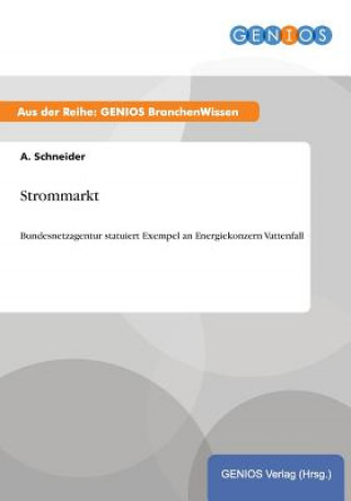 Könyv Strommarkt A Schneider