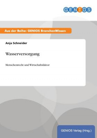 Kniha Wasserversorgung Anja Schneider