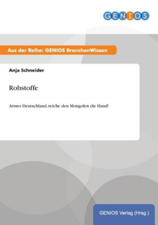 Book Rohstoffe Anja Schneider