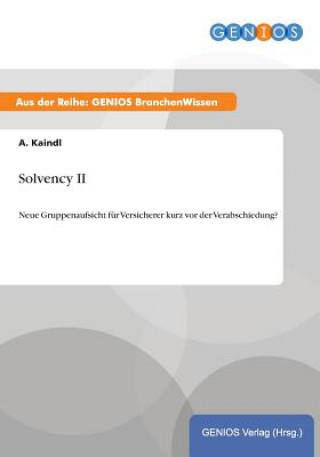 Książka Solvency II A Kaindl