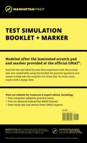 Book Manhattan Prep GMAT Test Simulation Booklet Manhattan GMAT
