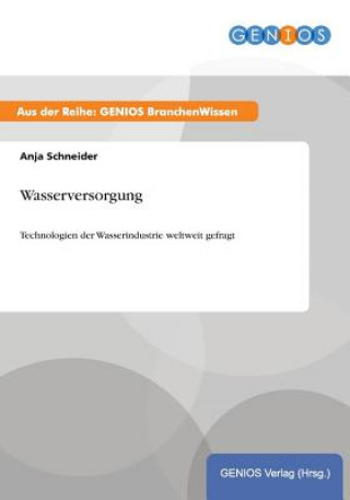 Könyv Wasserversorgung Anja Schneider