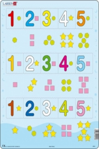 Spiel/Spielzeug Puzzle MAXI - Čísla 1-5 s grafickými znaky/15 dílků 