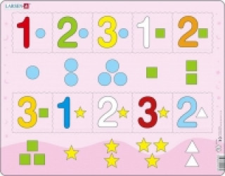 Jeu/jouet Puzzle MAXI - Čísla 1-3 s grafickými znaky/10 dílků 