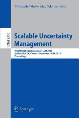 Knjiga Scalable Uncertainty Management Christoph Beierle