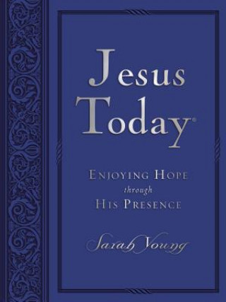 Carte Jesus Today, Large Text Blue Leathersoft, with Full Scriptures Sarah Young