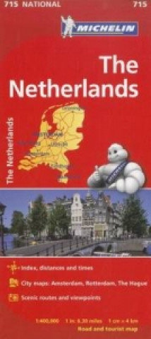 Kniha Michelin the Netherlands Road and Tourist Map Michelin Travel & Lifestyle