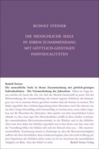 Книга Die menschliche Seele in ihrem Zusammenhang mit göttlich-geistigen Individualitäten Rudolf Steiner