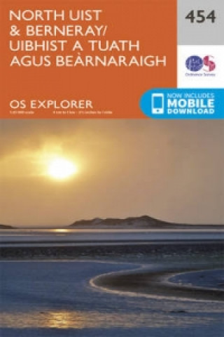 Tlačovina North Uist and Berneray/Uibhist a Tuath Agus Bearnaraigh Ordnance Survey