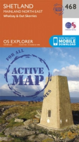 Tiskovina Shetland - Mainland North East Ordnance Survey