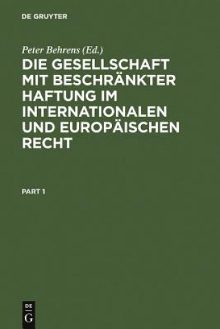 Kniha Die Gesellschaft mit beschrankter Haftung im internationalen und europaischen Recht Peter Behrens
