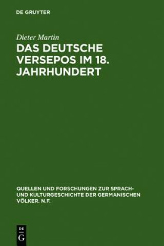 Libro Deutsche Versepos Im 18. Jahrhundert Dieter Martin