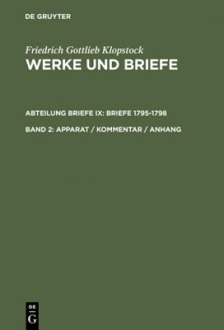 Knjiga Apparat / Kommentar / Anhang Friedrich Gottlieb Klopstock