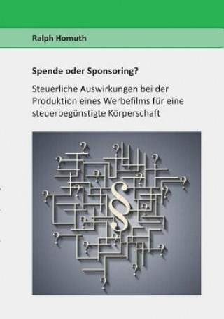 Buch Spende oder Sponsoring? Ralph Homuth