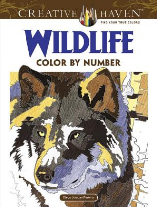 Carte Creative Haven Wildlife Color by Number Coloring Book Diego Pereira