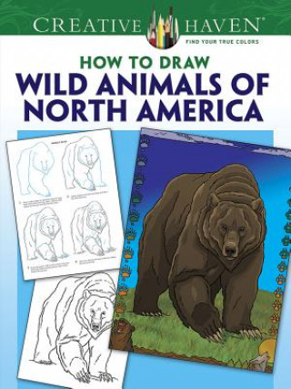 Könyv Creative Haven Wild Animals of North America Draw and Color Ted Rechlin