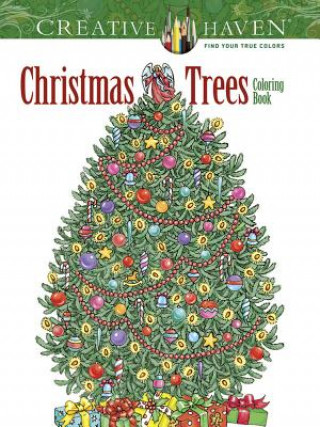 Książka Creative Haven Christmas Trees Coloring Book Barbara Lanza