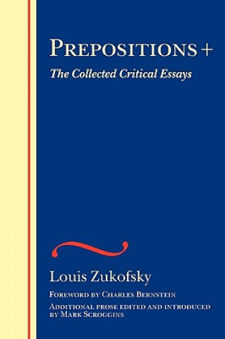 Könyv Prepositions + Louis Zukofsky
