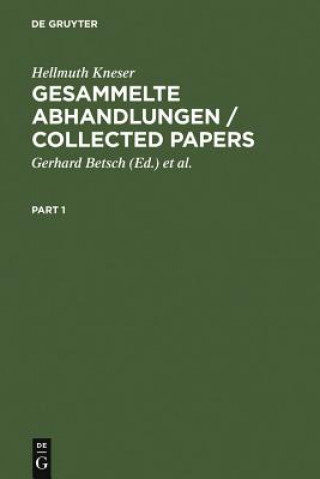 Kniha Gesammelte Abhandlungen / Collected Papers Hellmuth Kneser